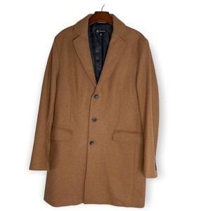 INC International Concepts Men's Tan Coat Trench Coat Peacoat Size M